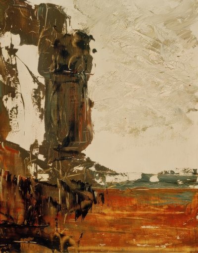 Landscape Sketch by Gustave Moreau